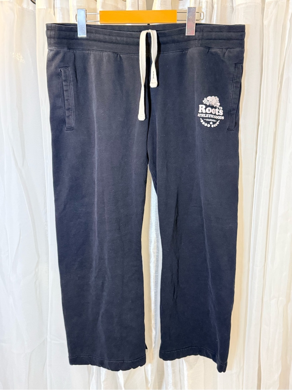 Roots Navy Jogger Pants with White Drawstring